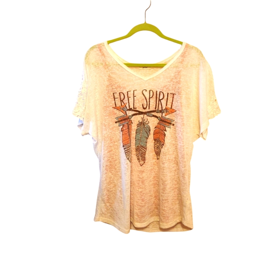 Short Sleeve T-Shirt, Size 1X, V-Neck. New
